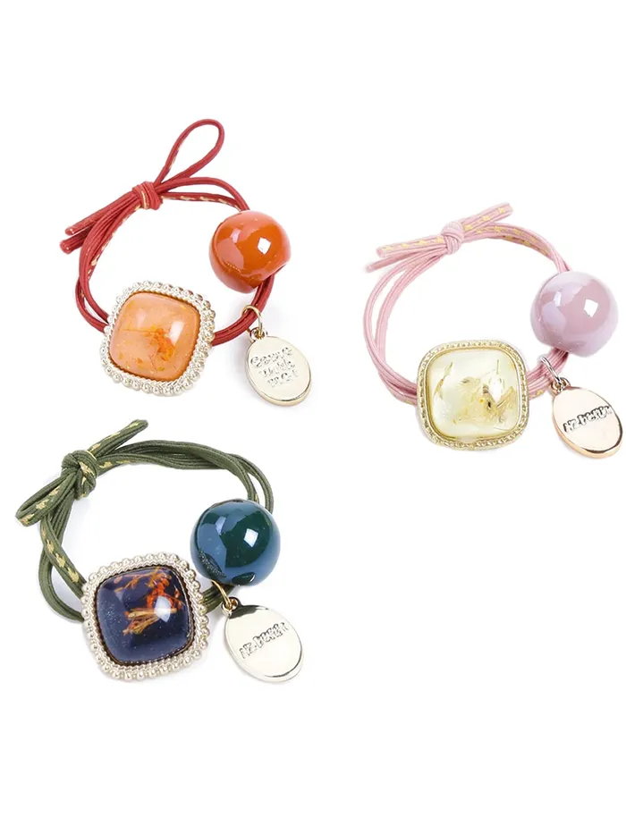 Necklaces Yellow Chimes Yellow Chimes Hair Accessories for Girls Combo of Hair clips and Ponytail Holder with Cute chararcter emblished on it for Kids and Girls Design 7