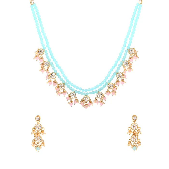 Necklaces Yellow Chimes Yellow Chimes Jewellery Set for Women and Girls Beads Necklaces Set Multilayer Blue Beads Beaded Designed Necklace Set Birthday Gift for girls and women Anniversary Gift for Wife Necklaces Yellow Chimes Yellow Chimes Jewellery Set for Women and Girls Beads Necklaces Set Multilayer Blue Beads Beaded Designed Necklace Set Birthday Gift for girls and women Anniversary Gift for Wife