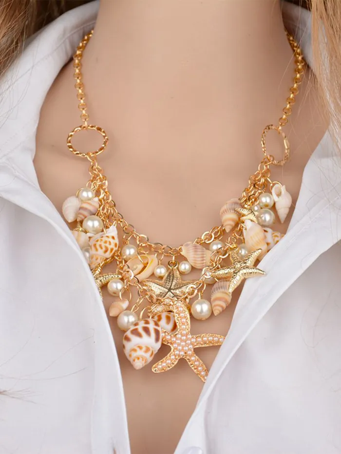Necklaces Yellow Chimes Yellow Chimes Necklace for Women and Girls Fashion Choker Necklace for Women Western Statement Style Pearl Choker Necklace Birthday Gift for Girls Women Anniversary Gift for Wife