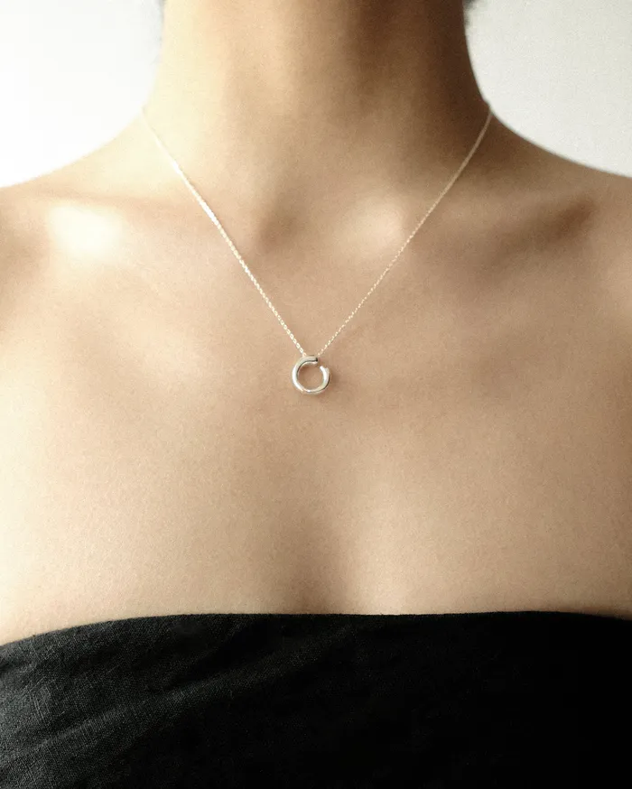 Nohemi CShaped Pendant Necklace MYJN Necklaces