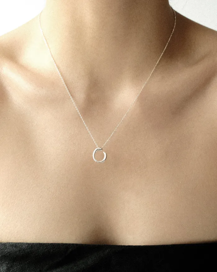 Nohemi CShaped Pendant Necklace MYJN Necklaces