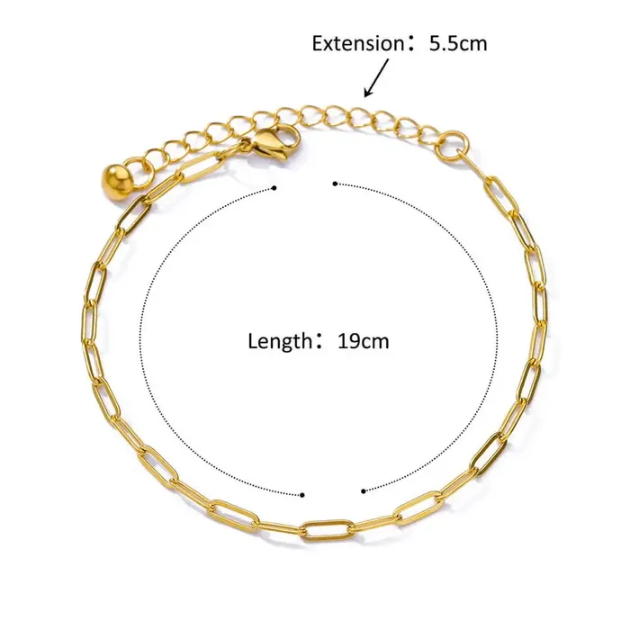 Paperclip Anklet Get Signatured Earrings Paperclip Anklet Get Signatured Earrings