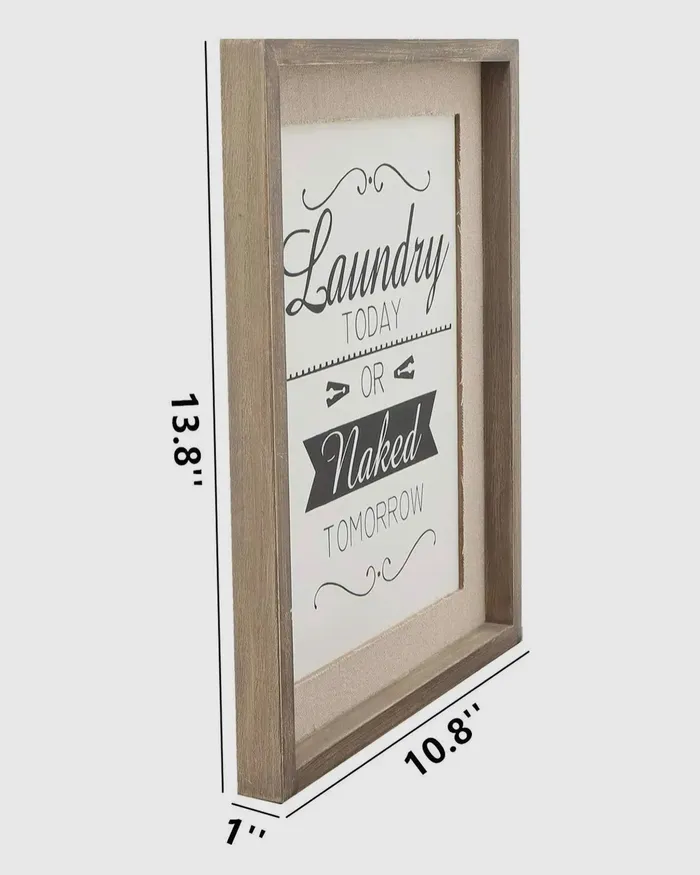 Paris Loft Laundry Today OR Naked Tomorrow Sign Earrings