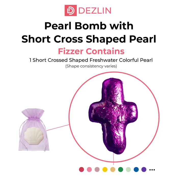 Pearl Bomb Short Cross BATHCROSSSHORT Necklaces