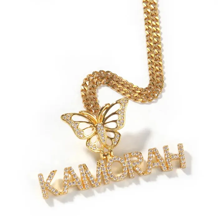 Personalized Butterfly Necklace Get Signatured Necklaces