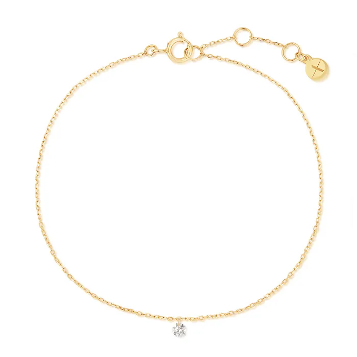 PIROUETTE Single Floating Diamond Bracelet AURELIE GI Bracelets