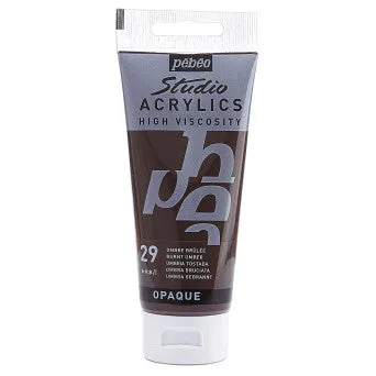 RESIN ART HUB Earrings Pebeo Studio Acrylics 100 ml 29 Burnt Umber
