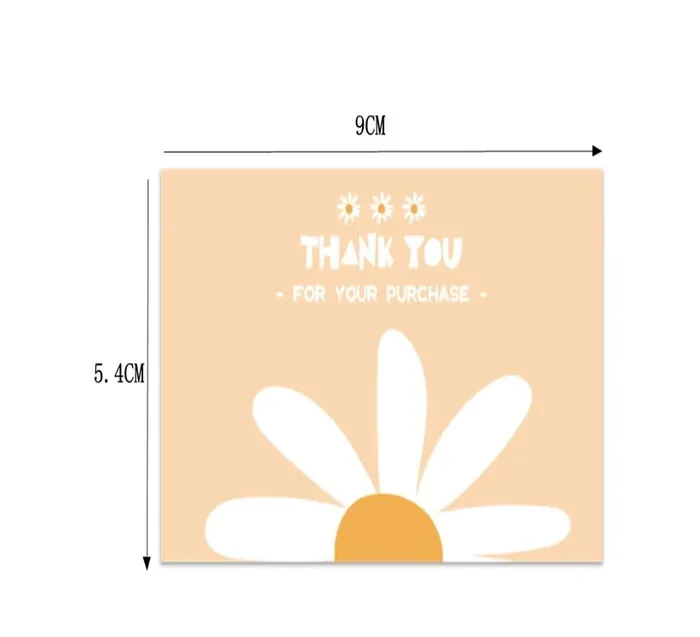 Resin Art Hub Necklaces 30pcs Floral Thank You Cards For ECom Packs Resin Art Hub Necklaces 30pcs Floral Thank You Cards For ECom Packs