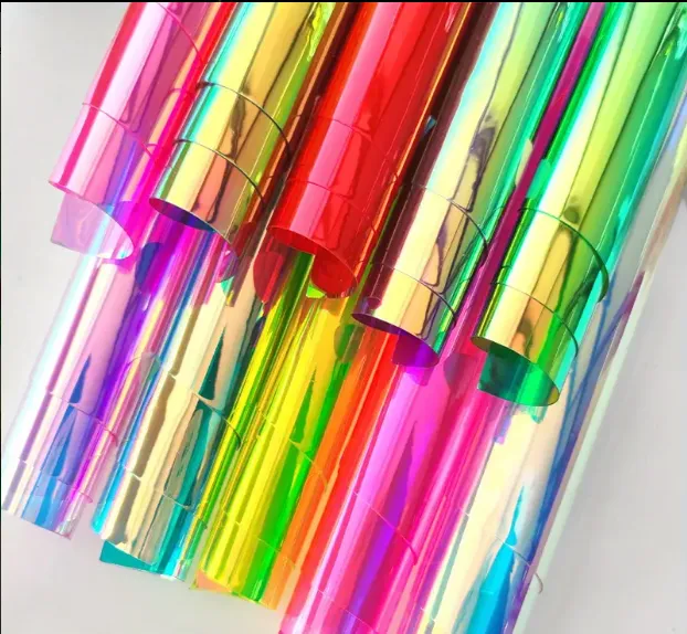 RESIN ART HUB Necklaces 5pcs Holographic Transparent PVC Vinyl for Resin Art