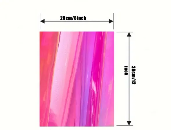 RESIN ART HUB Necklaces 5pcs Holographic Transparent PVC Vinyl for Resin Art