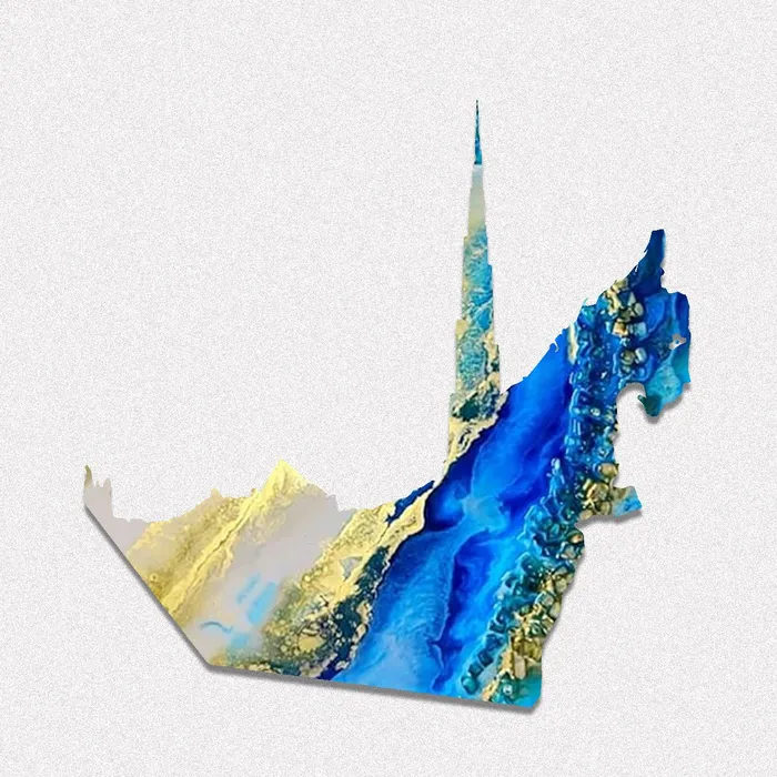 RESIN ART HUB Necklaces UAE Map with Burj Khalifa Shaped MDF Board for Resin Art RESIN ART HUB Necklaces UAE Map with Burj Khalifa Shaped MDF Board for Resin Art