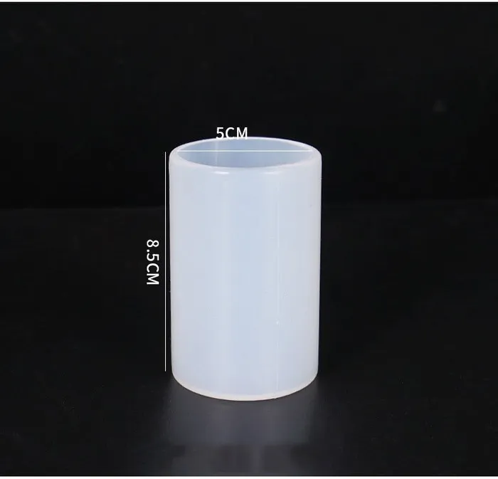 Resin Art Hub Rings Crystal Circle Cylinder Silicone Mold
