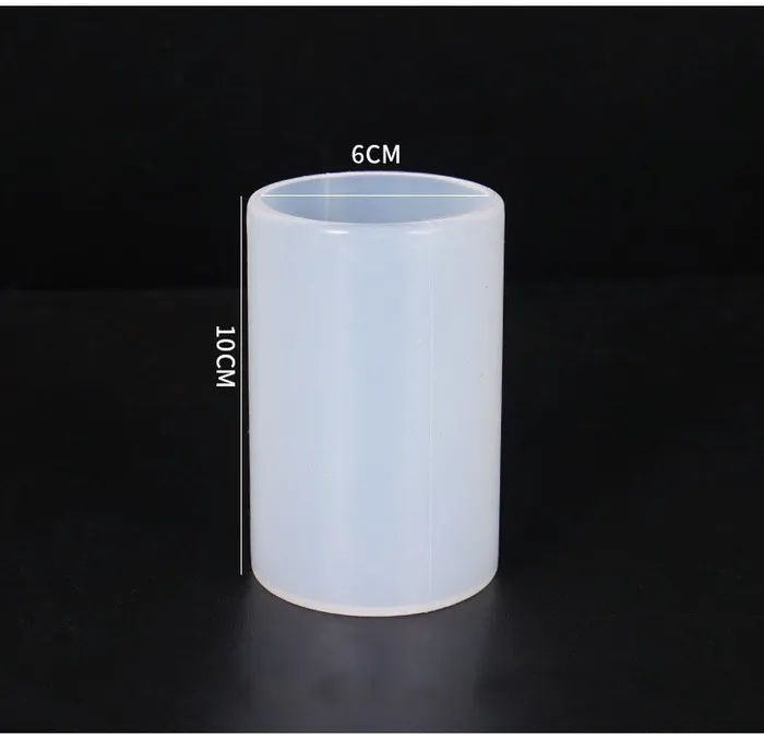 Resin Art Hub Rings Crystal Circle Cylinder Silicone Mold
