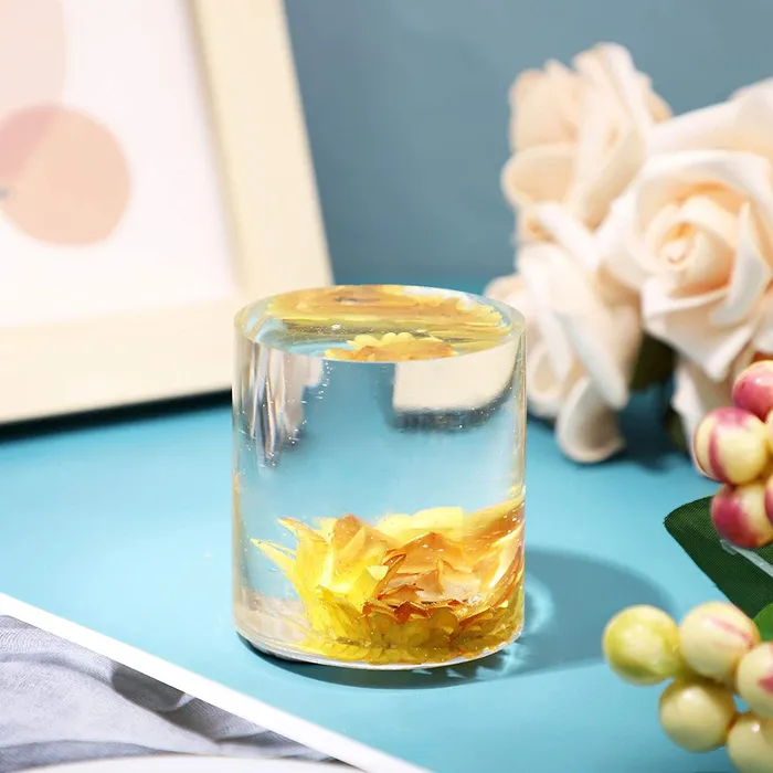Resin Art Hub Rings Crystal Circle Cylinder Silicone Mold