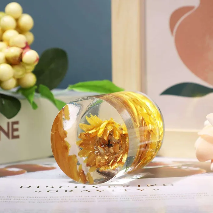 Resin Art Hub Rings Crystal Circle Cylinder Silicone Mold