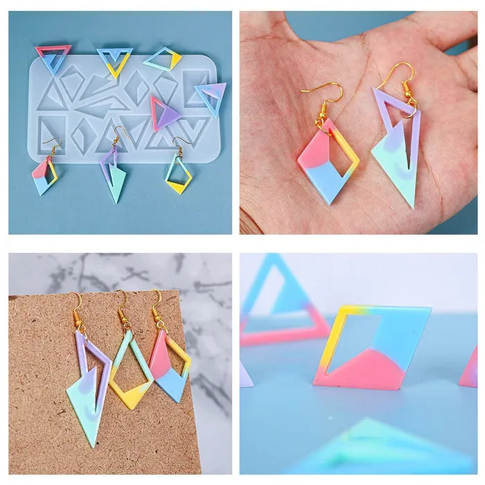 Resinarthub Earrings Earring Casting Silicone Mould