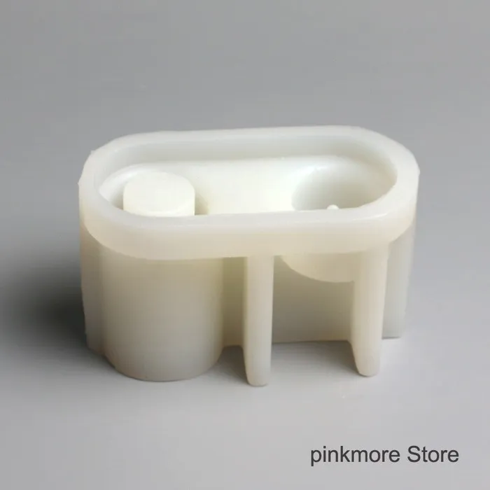 Resinarthub Necklaces Incense insert Tray Silicone Mold for Jesmonite Art