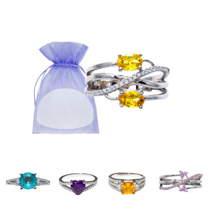 Ring Bomb Sized Rings 925 Sterling Silver Rhodium Coated 100 Styles BATH0003 Rings