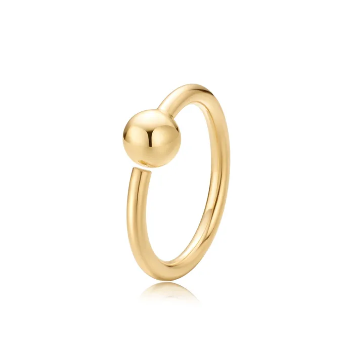Rings AURELIE GI KIP Seam Ring with Bead Closure