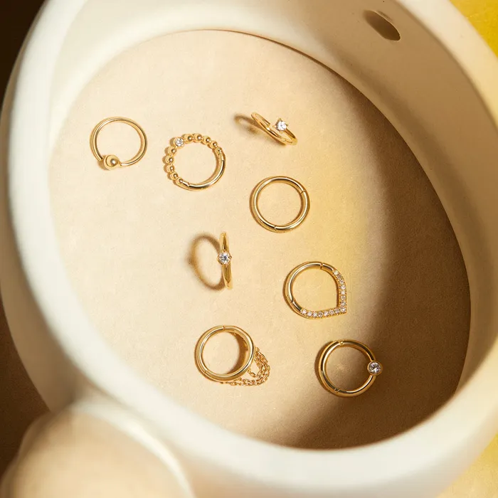 Rings AURELIE GI KIP Seam Ring with Bead Closure