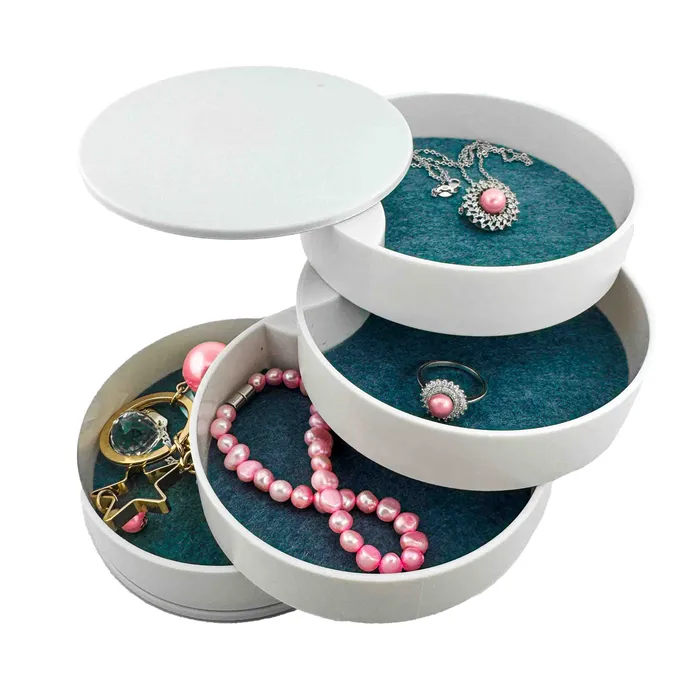 Rings Mystery Reveal Rotating Tower Case with 925 Jewelry Oysters Fizzers and More ROTA001