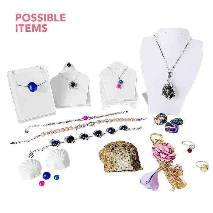 Rings Mystery Reveal Rotating Tower Case with 925 Jewelry Oysters Fizzers and More ROTA001 Rings Mystery Reveal Rotating Tower Case with 925 Jewelry Oysters Fizzers and More ROTA001