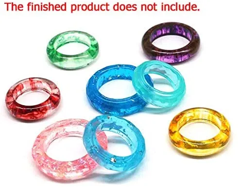 Rings Resin Art Hub Ring Mold 14 Sizes made from Silicone