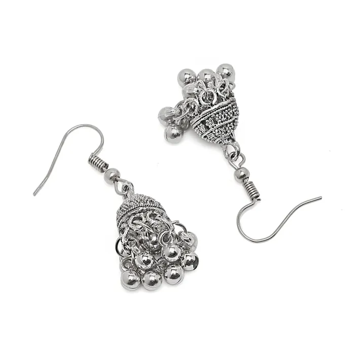 Rings Yellow Chimes Jewellery Set for Women and Girls Traditional Silver Oxidised Jewellery Set Silver Oxidized Necklace Set Birthday Gift For Girls Women Anniversary Gift for Wife Yellow Chimes