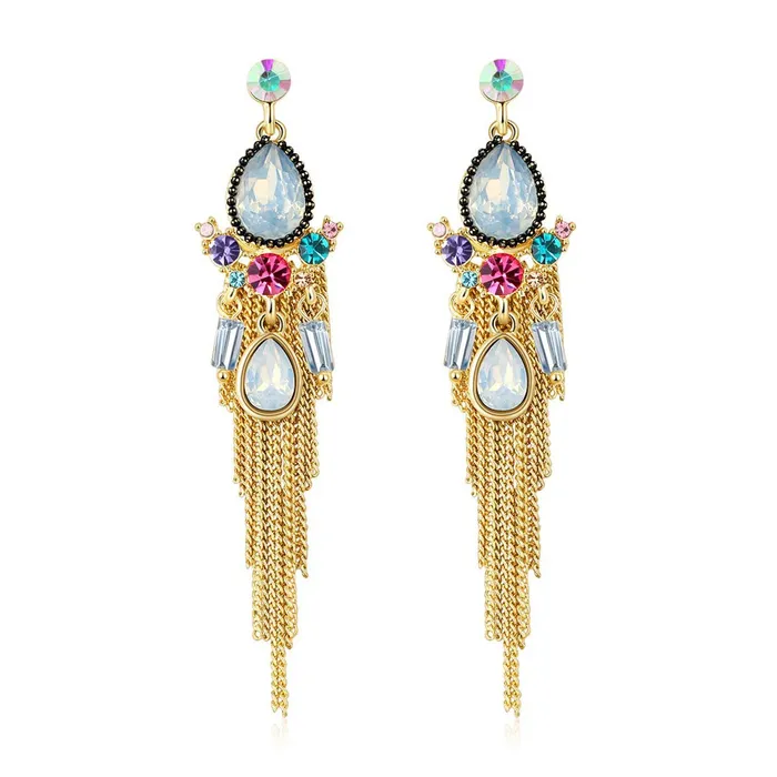 Rings Yellow Chimes Latest Modal Multi Color Crystal Elements long Chain Tassel Earrings For Women Yellow Chimes Rings Yellow Chimes Latest Modal Multi Color Crystal Elements long Chain Tassel Earrings For Women Yellow Chimes