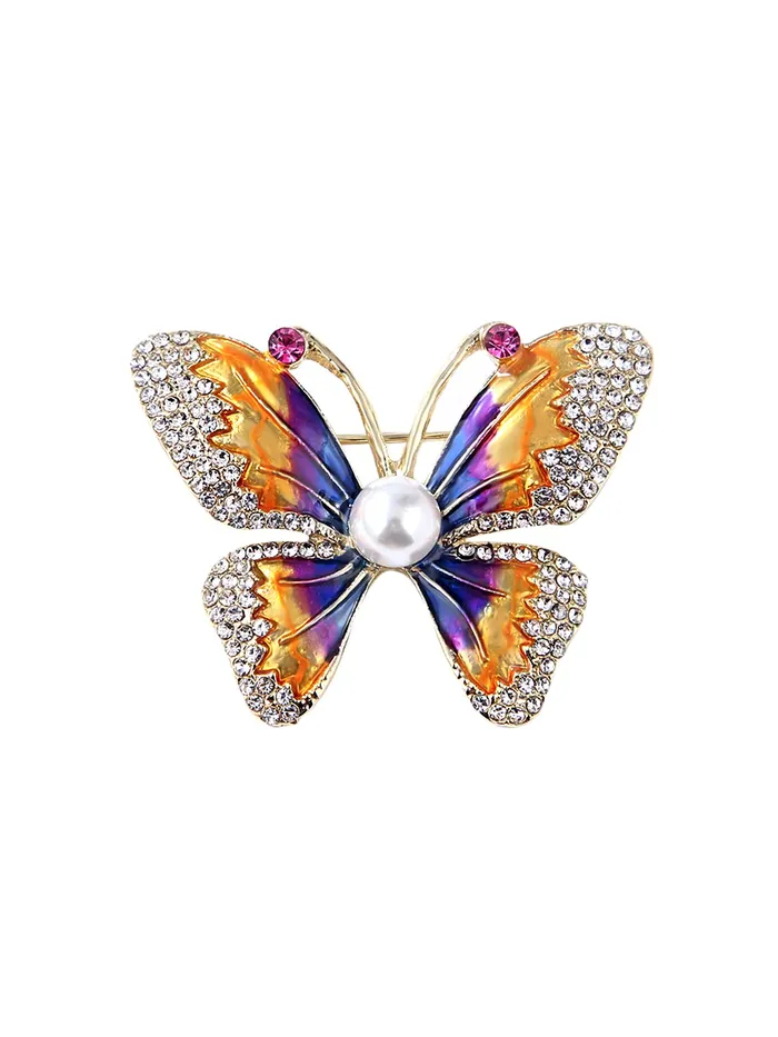 Rings Yellow Chimes Yellow Chimes Brooch for Women Multicolor Crystal Butterfly Shaped Brooch Pin Fashionable Brooch for Girls and Women Rings Yellow Chimes Yellow Chimes Brooch for Women Multicolor Crystal Butterfly Shaped Brooch Pin Fashionable Brooch for Girls and Women