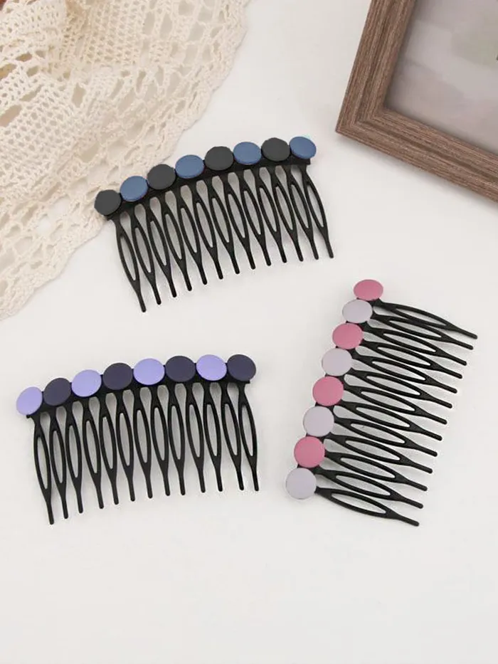 Rings Yellow Chimes Yellow Chimes Comb Pin for Women Hair Accessories for Women Western Comb Clips for Hair for Women Set of 3 Pcs Juda Pin Hair Pins for Women Side Pin Comb Pin Juda pin Accessories for Women