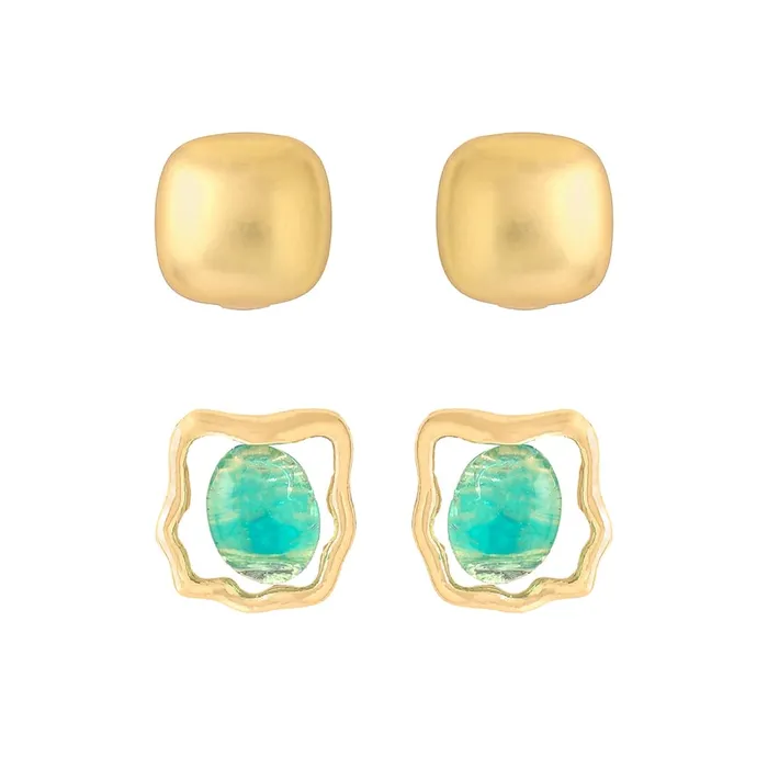 Rings Yellow Chimes Yellow Chimes Earrings for Women and Girls Fashion Golden Stud Earrings For Women Gold Plated 2 Pairs Geometric Shaped Stud Earrings Birthday Gift for Girls Women Anniversary Gift for Wife Rings Yellow Chimes Yellow Chimes Earrings for Women and Girls Fashion Golden Stud Earrings For Women Gold Plated 2 Pairs Geometric Shaped Stud Earrings Birthday Gift for Girls Women Anniversary Gift for Wife