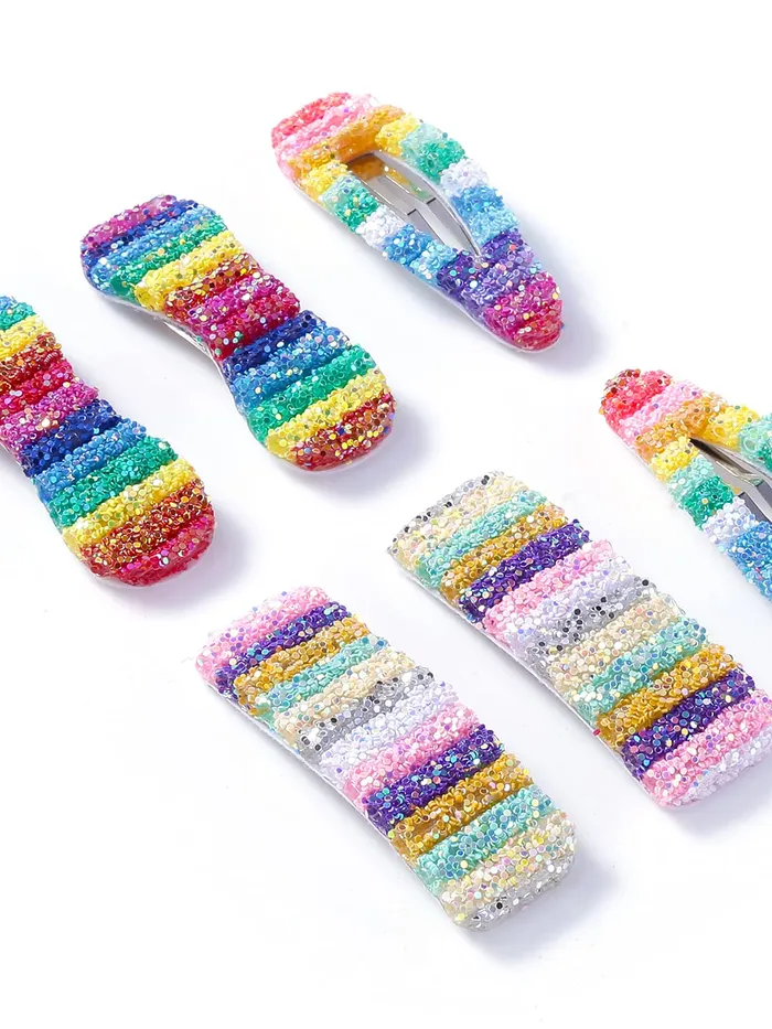Rings Yellow Chimes Yellow Chimes Hair Clips for Women Girls Hair Accessories for Women Multicolor Hair Clip 6 Pcs Snap Hair Clip Mix Designs Hair Tic Tac Clips for Women Girls Gift For Women Girls
