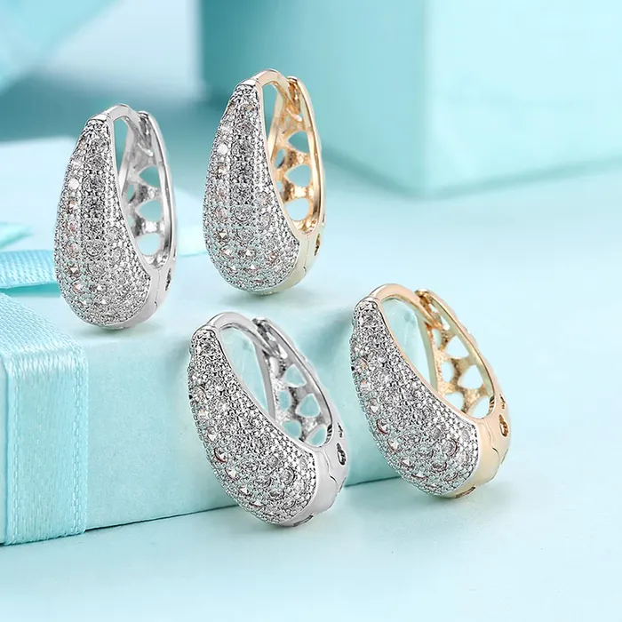 Rings Yellow Chimes Yellow Chimes Hoop Earrings for Women Combo of 2 Pairs Classic Silver Gold Plated Crystals Hoop Earrings for Women and Girls