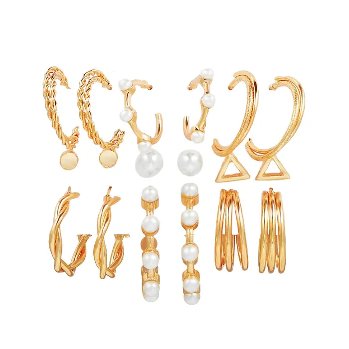 Rings Yellow Chimes Yellow Chimes Hoop Earrings for Women Set Of 9 Pairs Gold Plated Combo Hoop Stud Earrings Set For Women and Girls Rings Yellow Chimes Yellow Chimes Hoop Earrings for Women Set Of 9 Pairs Gold Plated Combo Hoop Stud Earrings Set For Women and Girls
