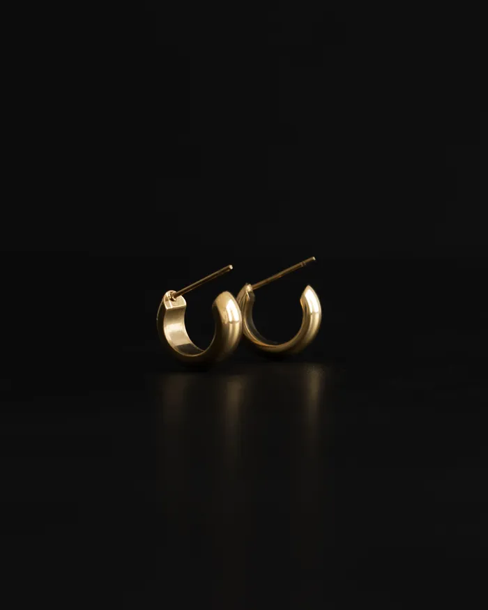 Rizzo C Hoop Stud Earrings MYJN Earrings
