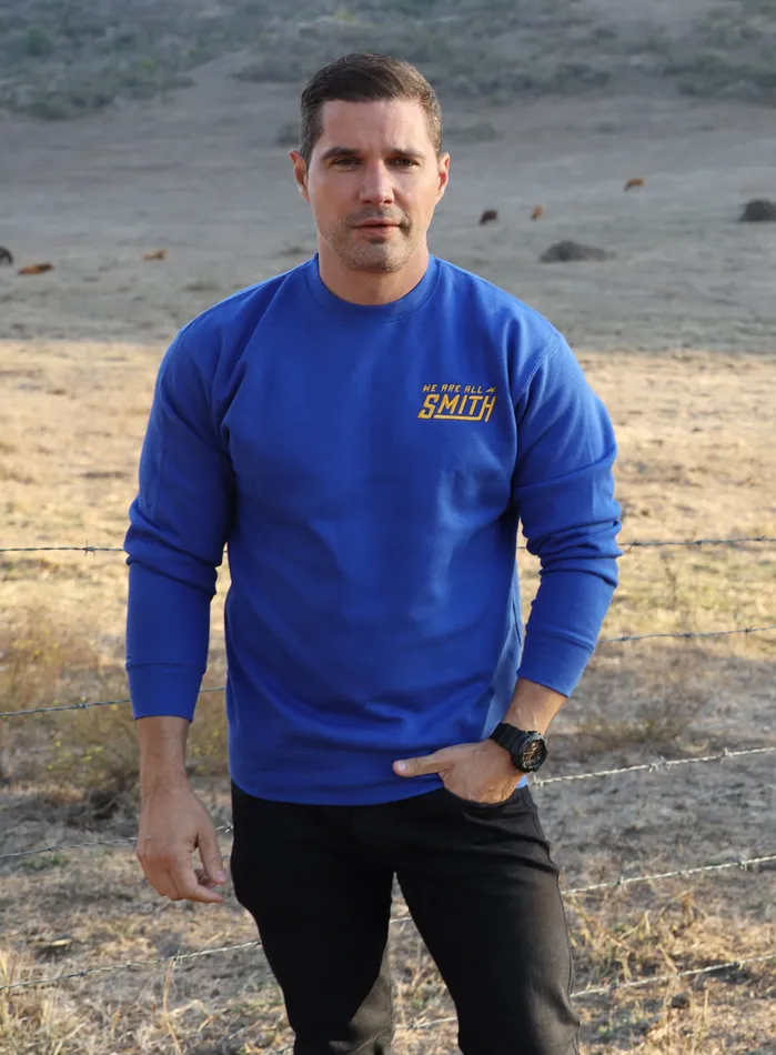 Royal Blue Embroidered WAAS Logo Unisex Sweatshirt WE ARE ALL SMITH Mens Jewelry Clothing Rings Royal Blue Embroidered WAAS Logo Unisex Sweatshirt WE ARE ALL SMITH Mens Jewelry Clothing Rings