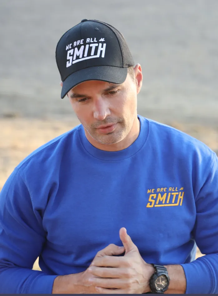Royal Blue Embroidered WAAS Logo Unisex Sweatshirt WE ARE ALL SMITH Mens Jewelry Clothing Rings Royal Blue Embroidered WAAS Logo Unisex Sweatshirt WE ARE ALL SMITH Mens Jewelry Clothing Rings