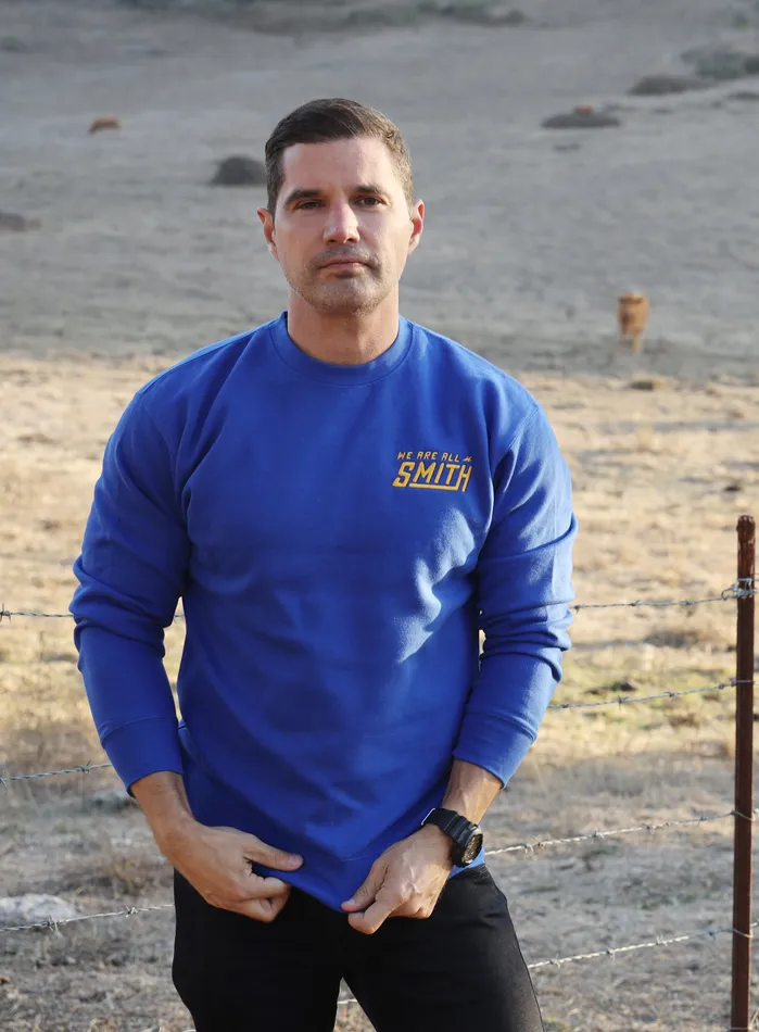 Royal Blue Embroidered WAAS Logo Unisex Sweatshirt WE ARE ALL SMITH Mens Jewelry Clothing Rings Royal Blue Embroidered WAAS Logo Unisex Sweatshirt WE ARE ALL SMITH Mens Jewelry Clothing Rings