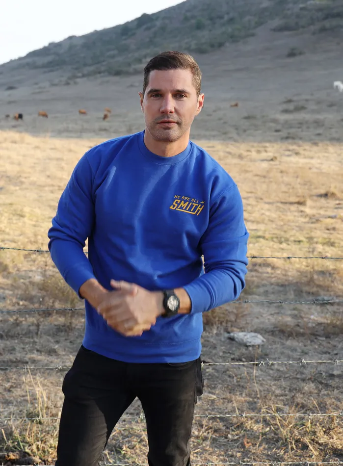 Royal Blue Embroidered WAAS Logo Unisex Sweatshirt WE ARE ALL SMITH Mens Jewelry Clothing Rings Royal Blue Embroidered WAAS Logo Unisex Sweatshirt WE ARE ALL SMITH Mens Jewelry Clothing Rings