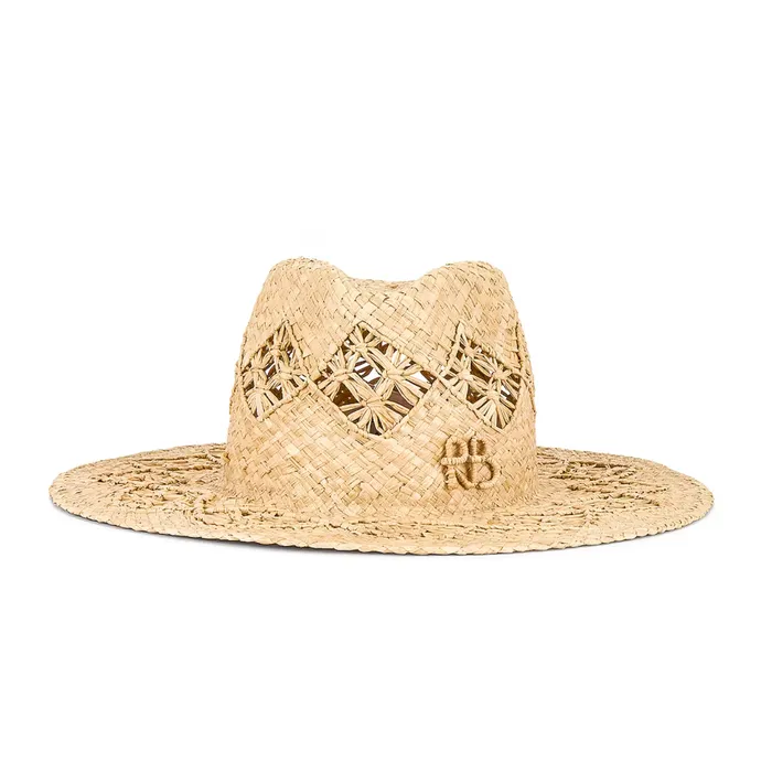 Ruslan Baginskiy Earrings Monogramembellished Fedora Hat