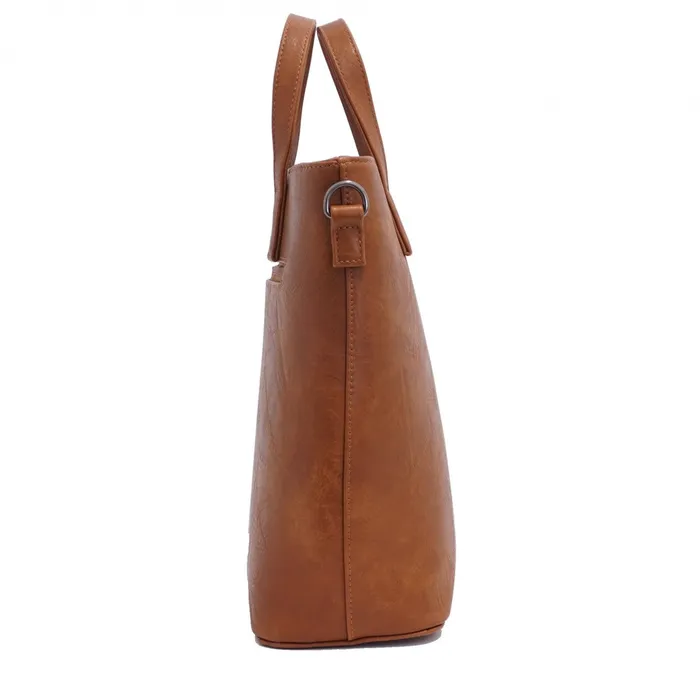 S Q Earrings Lilia 2in1 Satchel Camel