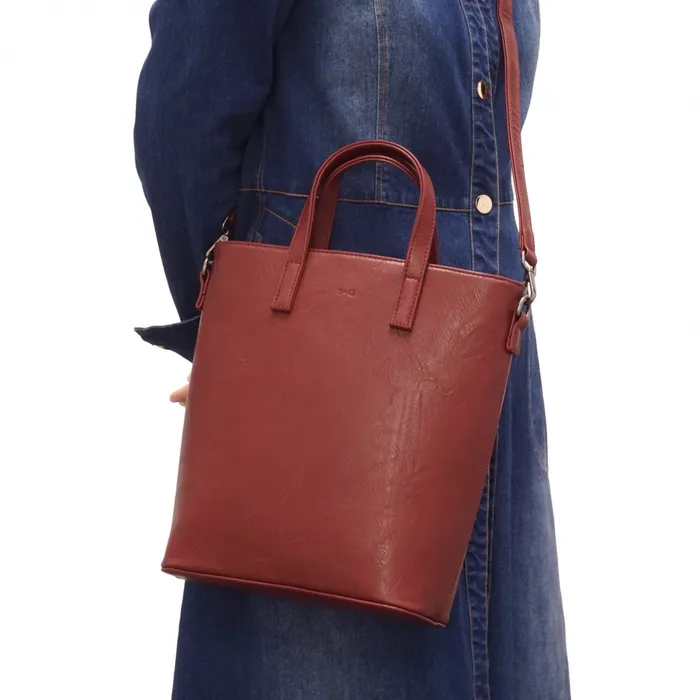 S Q Earrings Lilia 2in1 Satchel Camel