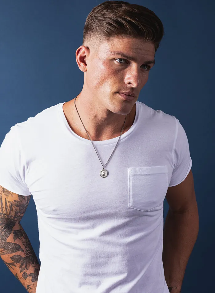 Saint Michael the Archangel Pendant Necklace for Men WE ARE ALL SMITH Mens Jewelry Clothing Necklaces