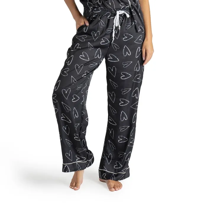 Satin Pyjama Pant Canadian Gift Concept Earrings