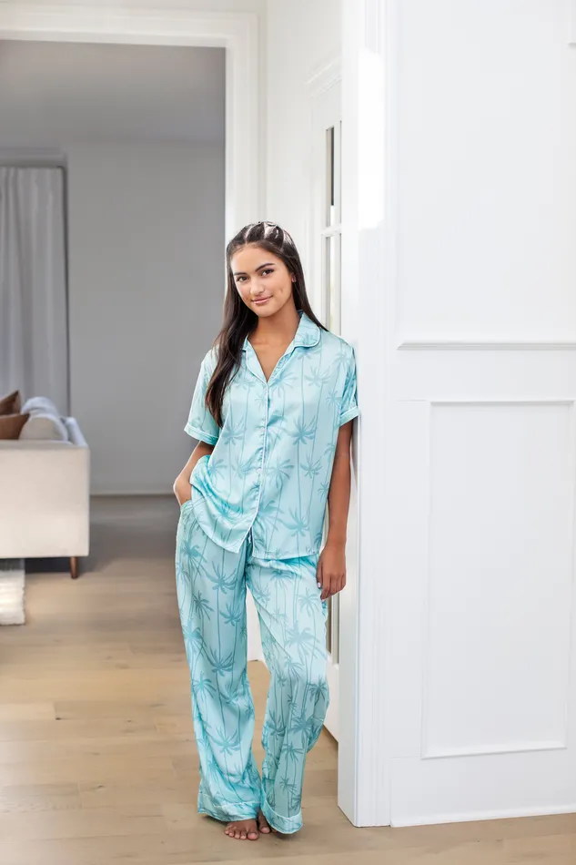 Satin Pyjama Pant Canadian Gift Concept Earrings