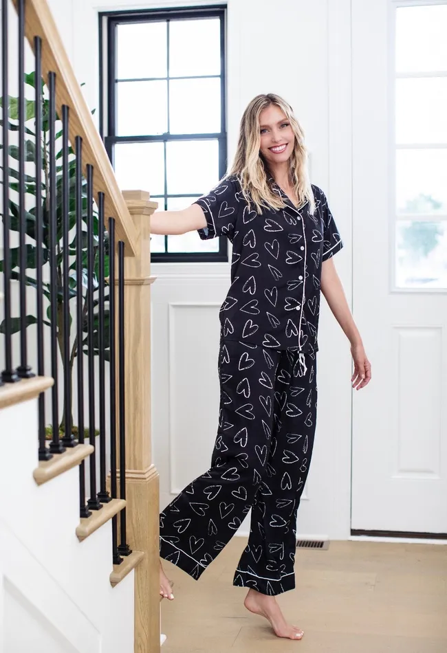 Satin Pyjama Pant Canadian Gift Concept Earrings