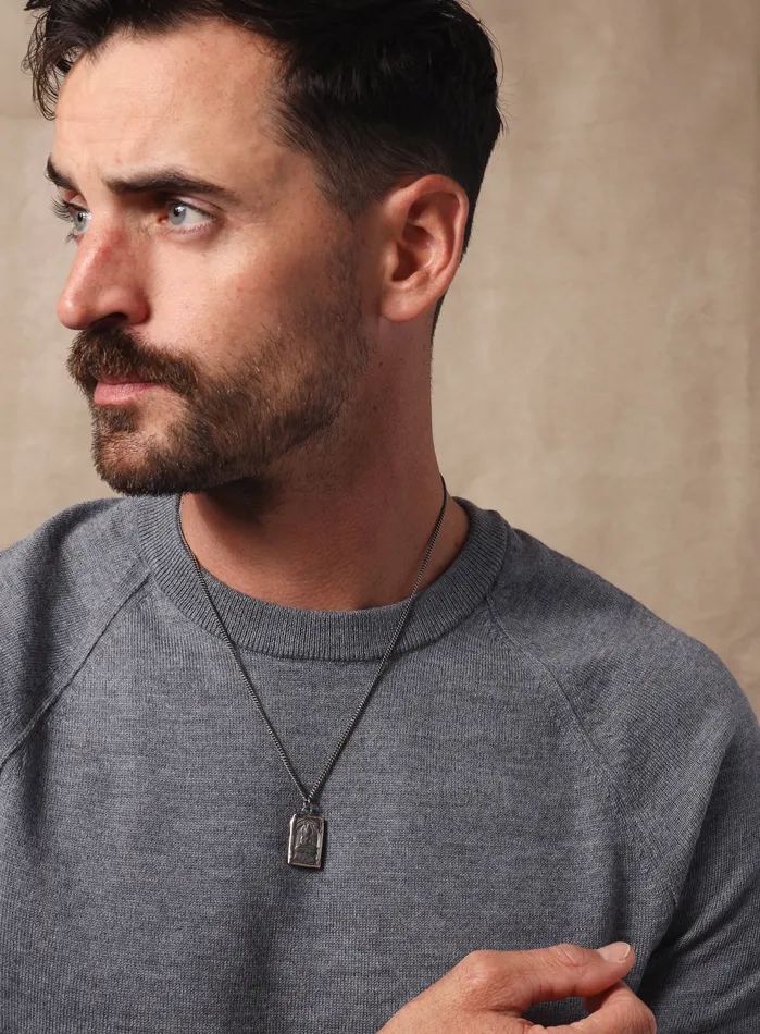 Silver Buddha Necklace for Men We Are All Smith Necklaces