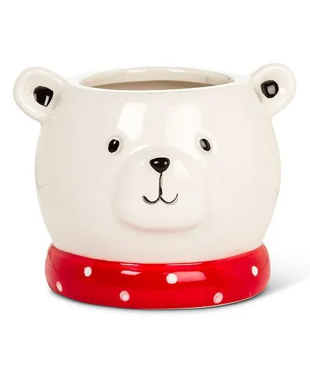 Small Polar Bear Head Planter Abbott Necklaces