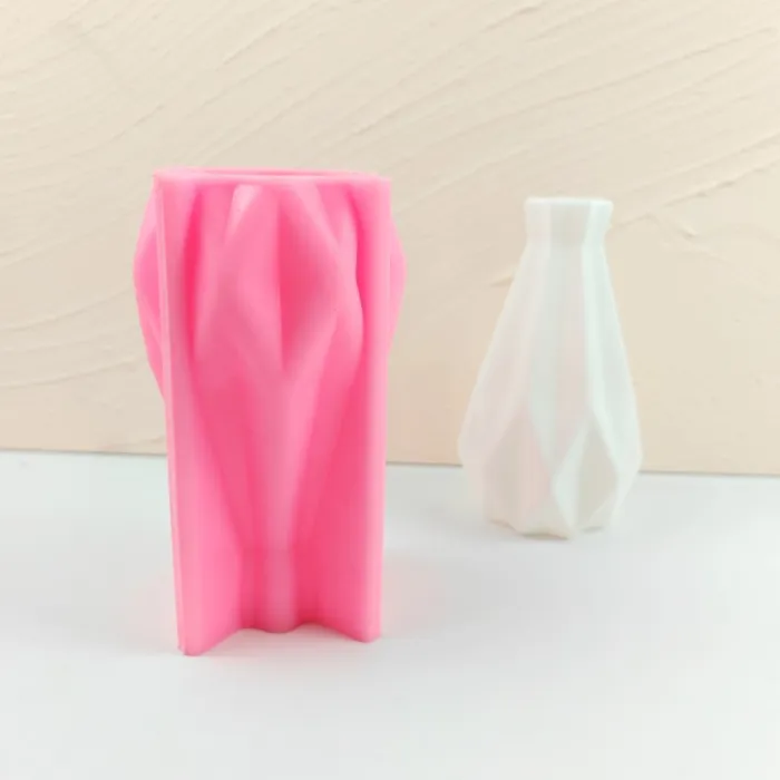 Stripped Cone Shaped Silicone Vase Mold Resin Art Hub Earrings